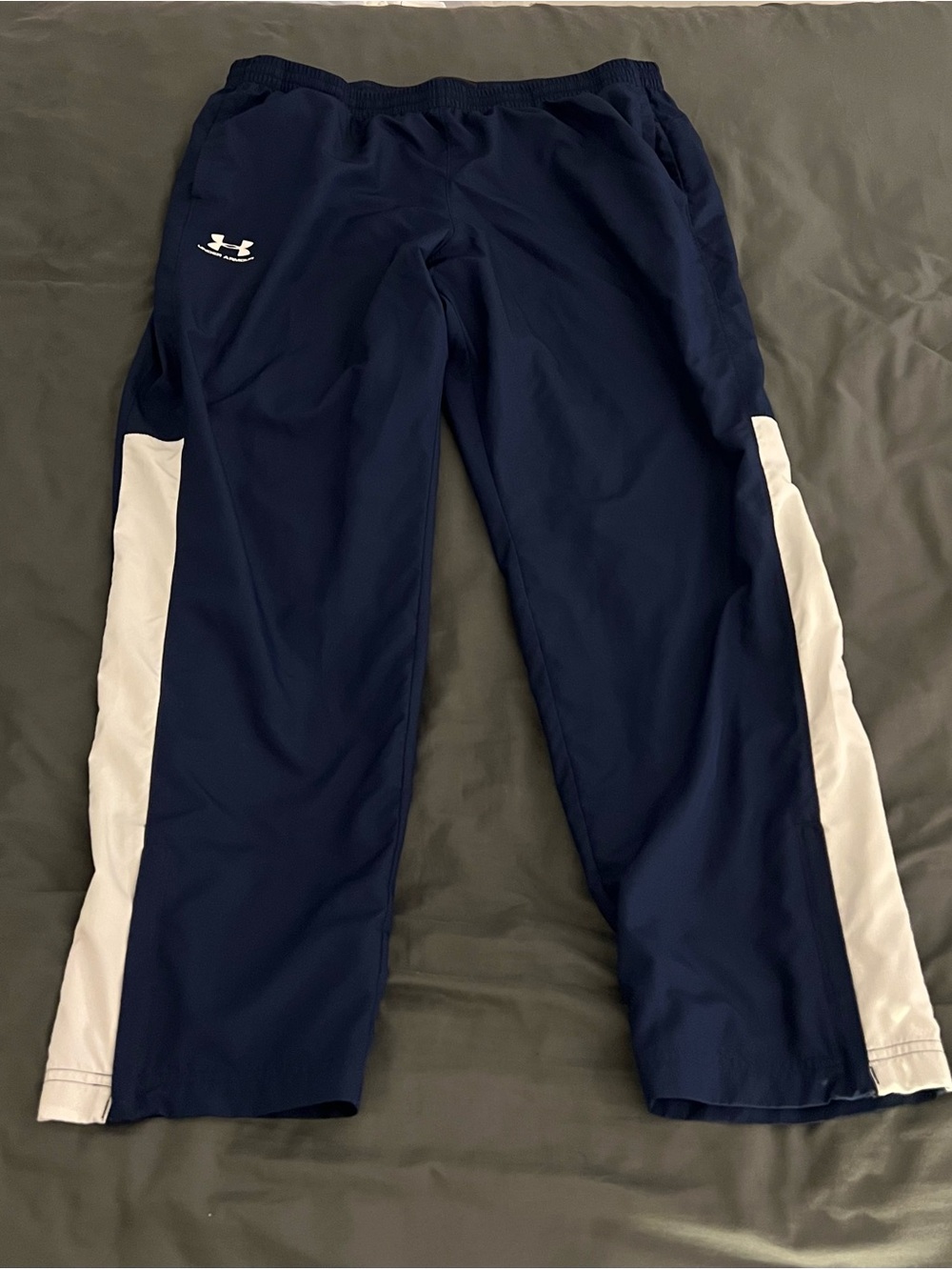 Under Armour Blue Athletic Shorts with Black Waistband Label